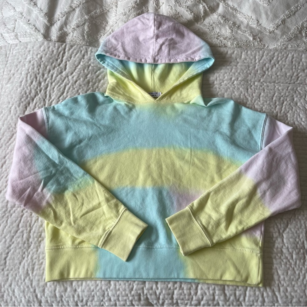 Frankie’s bikinis Burl hoodie Tiedye cropped hoodie